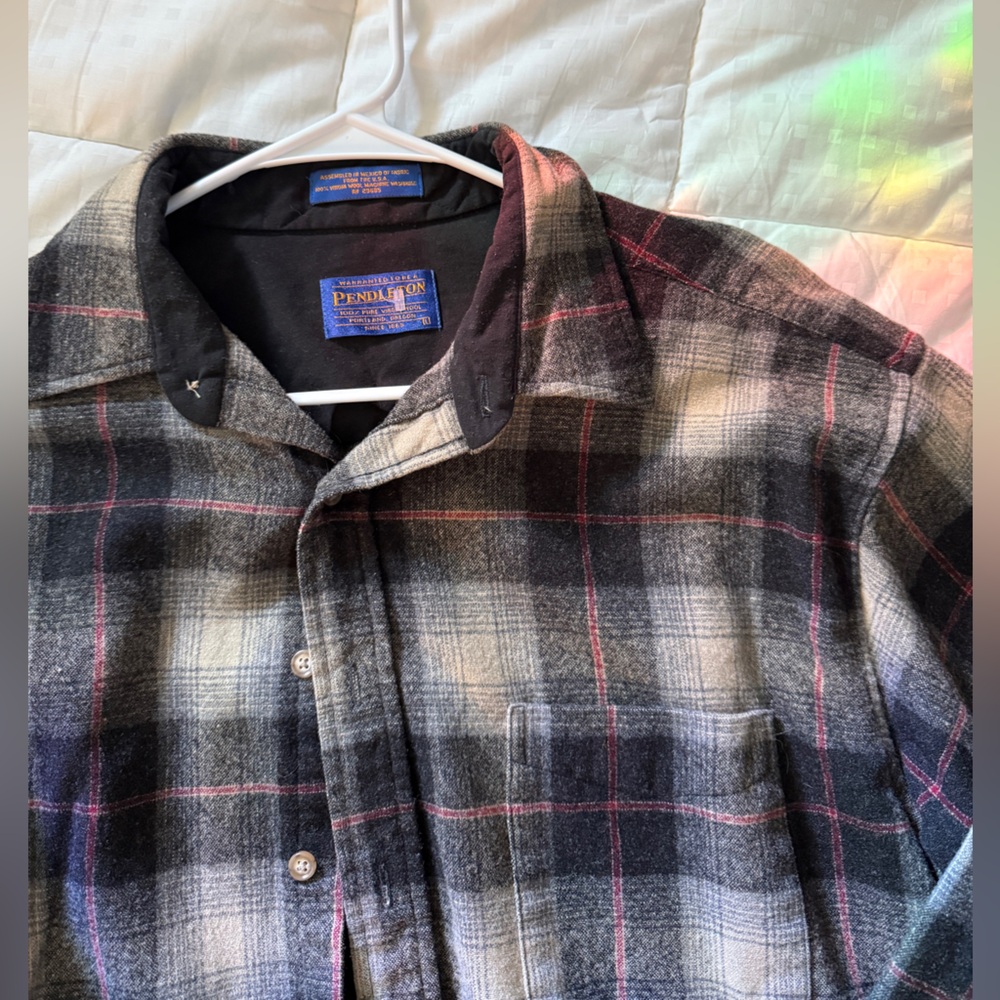 Pendleton Plaid Wool Flannel Shirt